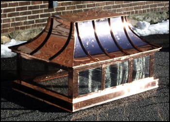 Copper chimney caps,Worcester r MA, Boston MA, NH, VT, RI, CT
